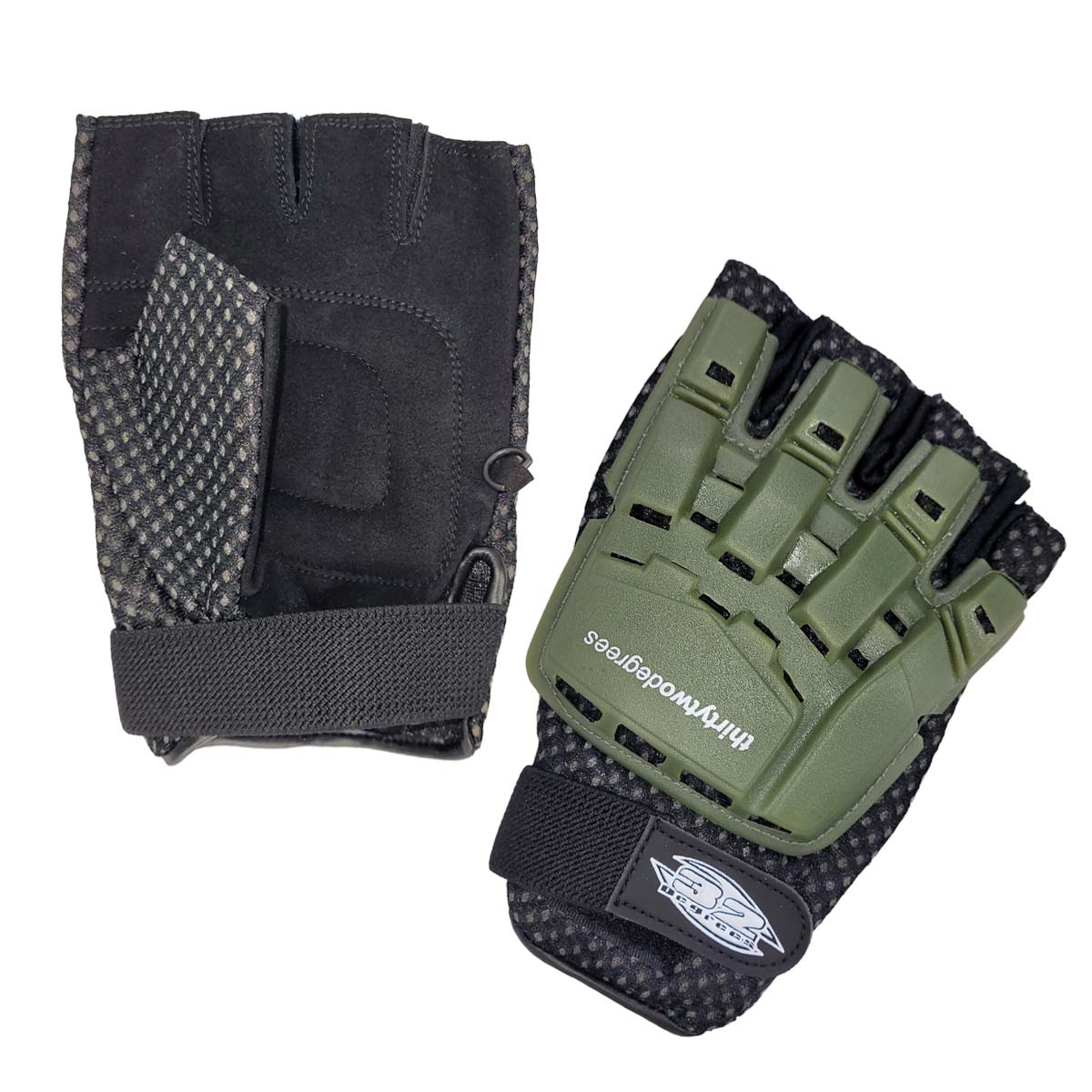32 Degrees Combat Half Finger Gloves
