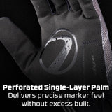 Dye FLX Glove Black Grey graphic explaining single layer palm