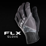 Dye FLX Glove Black Grey on a black background