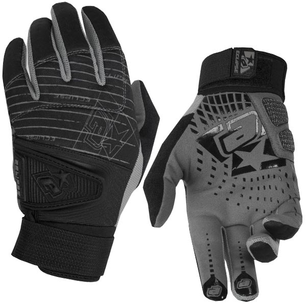 Planet Eclipse 2013 Distortion Full Finger Gloves Black
