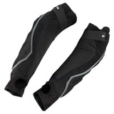 Inner side Black HK Army HSTL Elbow Pads protective arm sleeve with gray accents on a white background