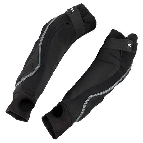 Inner side Black HK Army HSTL Elbow Pads protective arm sleeve with gray accents on a white background