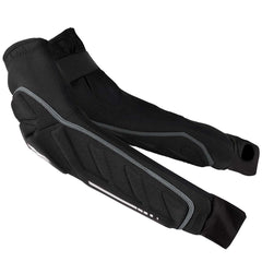 Black HK Army HSTL Elbow Pads protective arm sleeve with gray accents on a white background