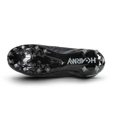 HK Army Diggerz Cleats LT X1 Low Top Black Grey Bottom