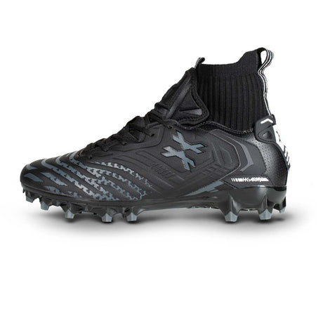 HK Army Diggerz Cleats LT X1 Low Top Black Grey Left Side