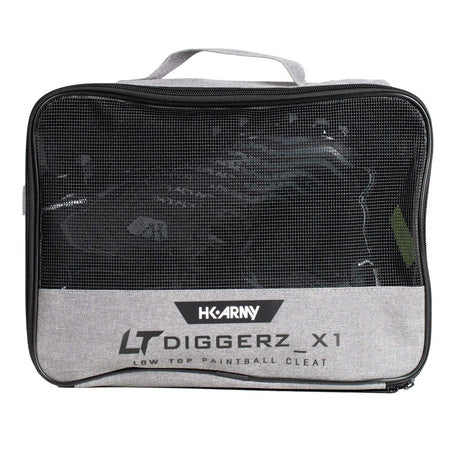 HK Army Diggerz Cleats LT X1 Low Top Black Grey Bag
