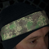 side of Eclipse DM Headband HDE tied on a wearer