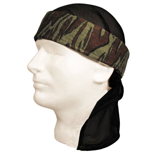 Sandana Pro Line Paintball Head Wrap Vintage Green SnakeStripe W/ Blk
