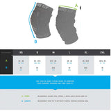 HK Army CTX Knee Pads size chart