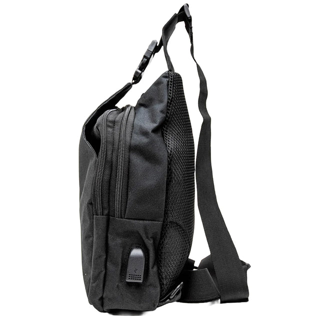 Byrna Concealed Carry Sling Bag Gen 2 Black from the side
