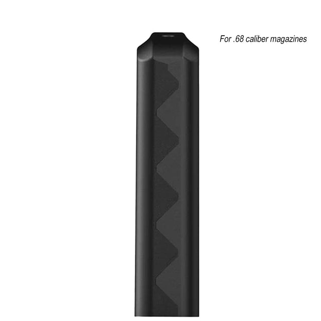 Side of Byrna Magazine Defender One Pack .68 Caliber on a white background with for .68 caliber magazines in text