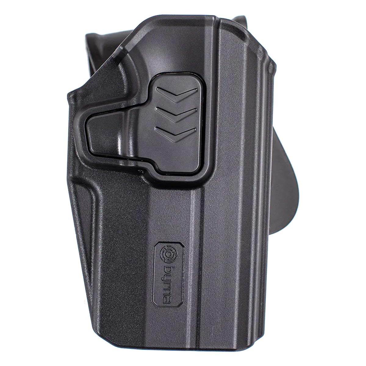 Byrna SD LE Universal Holster Level 2 w Paddle right hand draw on a white background