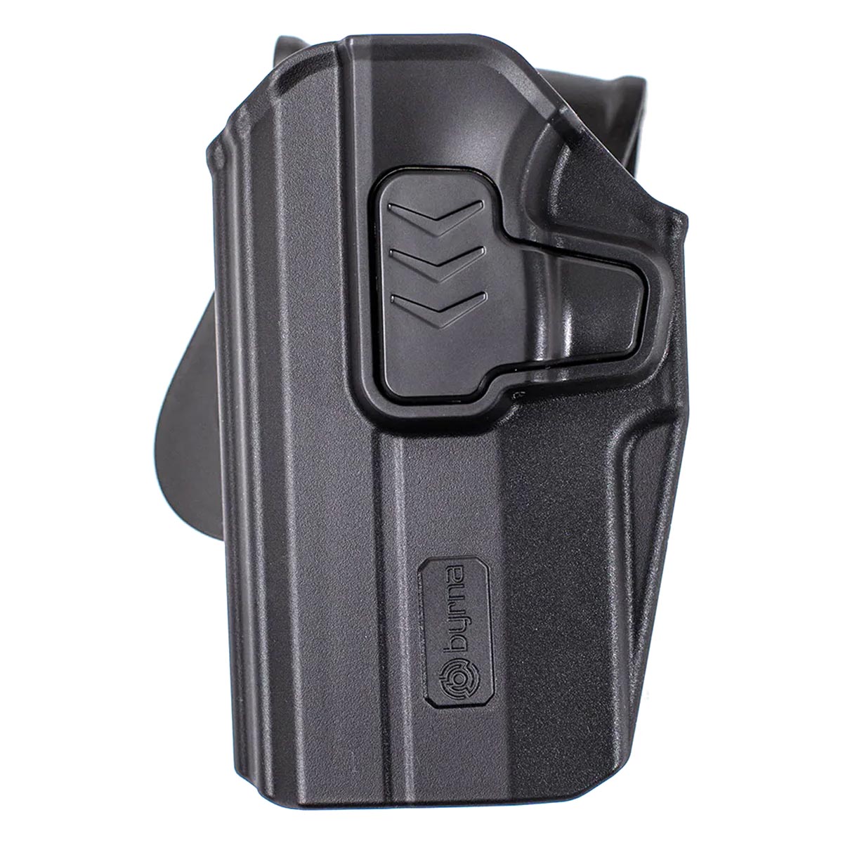 Byrna SD LE Universal Holster Level 2 w Paddle left hand draw on a white background