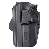 Byrna SD LE Universal Holster Level 2 w Paddle left hand draw on a white background
