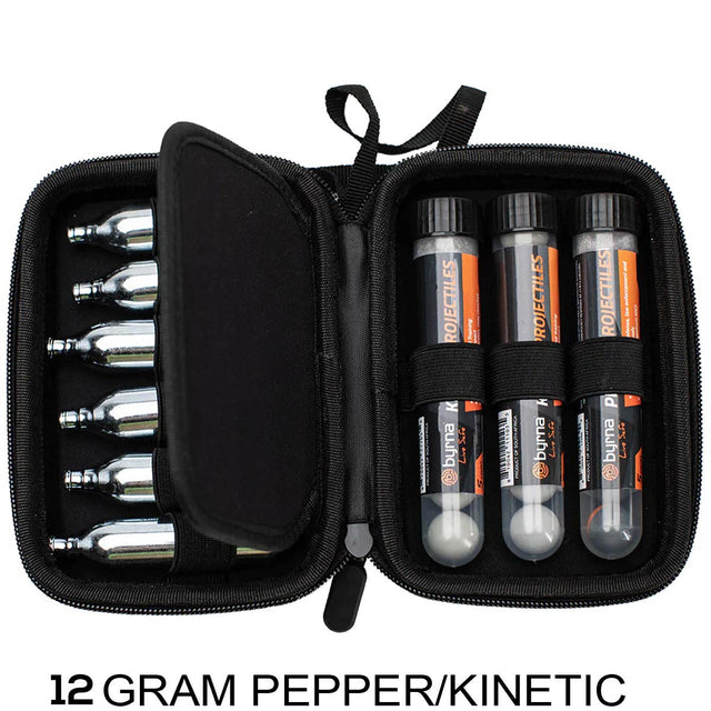 Byrna 12 Gram Carry Case With .68 Caliber Pepper Rounds