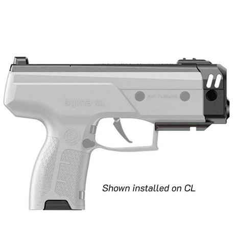 Byrna Boost 12 Gram Adapter for CL less lethal upgrade shown installed on a white background