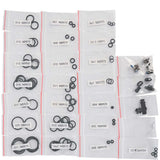 All the zip top bags and parts included in a Planet Eclipse Gtek 180R Spare Parts Bag
