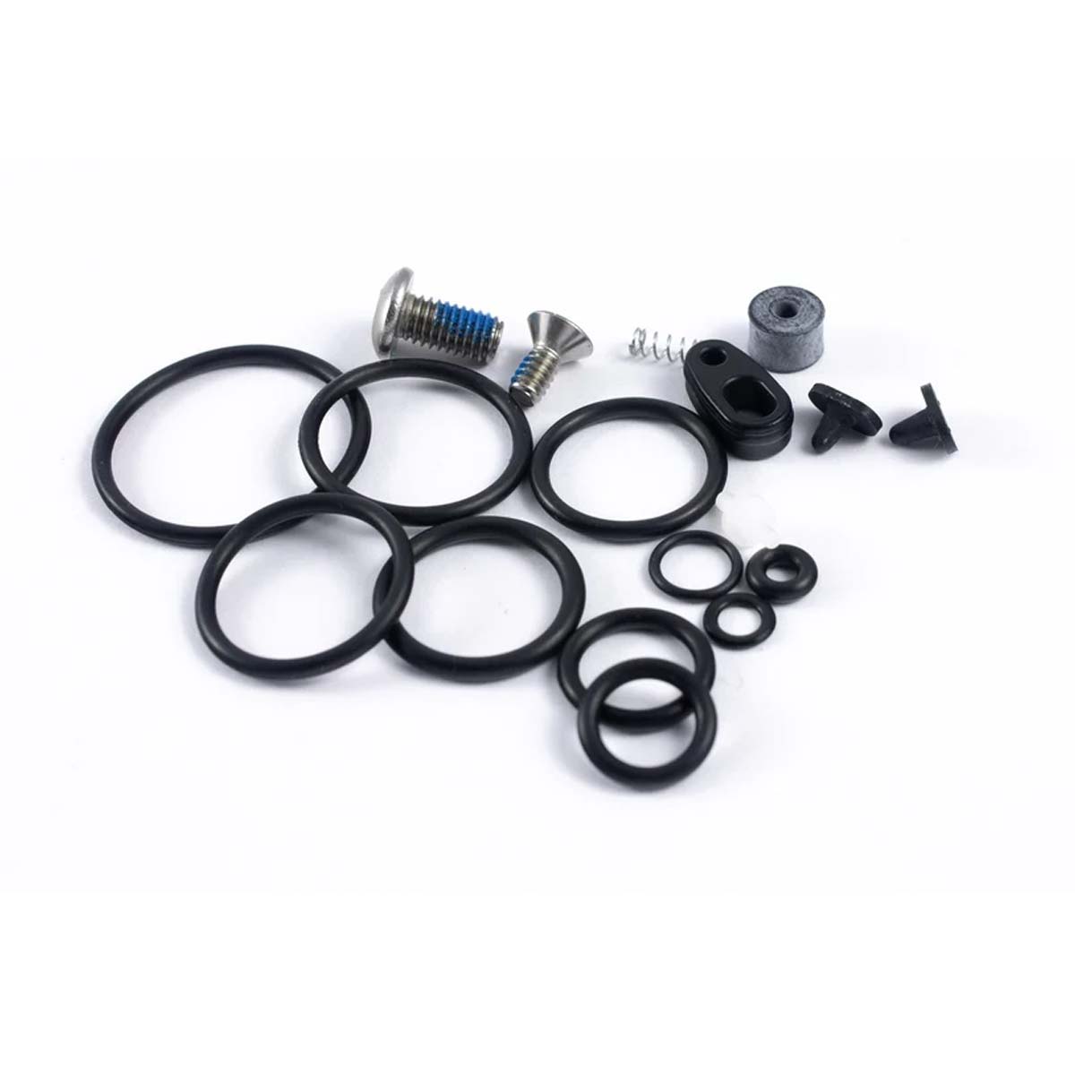 Planet Eclipse Etha 2 Etha 3 Spare Parts Bag with orings, screws, detents and spring laid out
Part # SPA050581A000