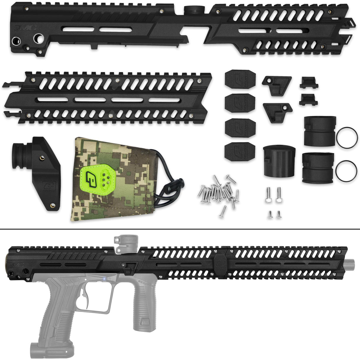 Planet Eclipse EMC Etha2 / EMEK Rail Mounting Kit Black