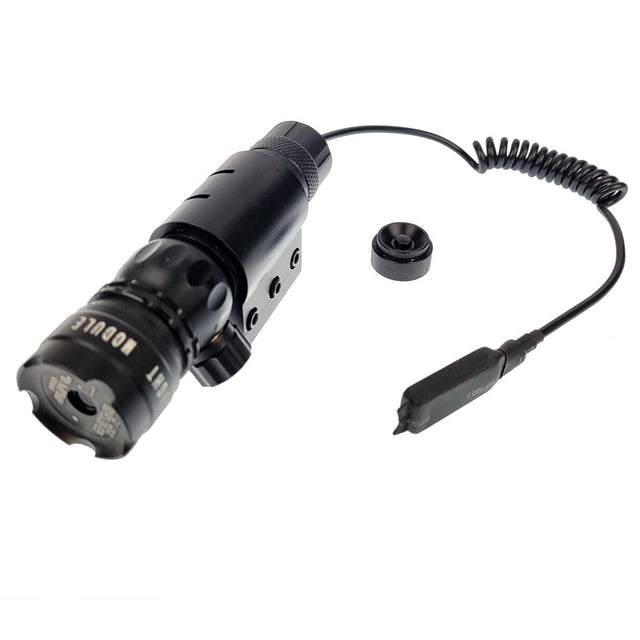 TSI Optics Green Laser Deluxe Kit Barrel and Rail Mount Ultra Bright with remote attached