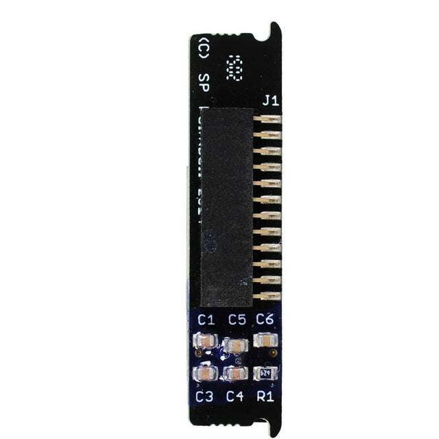 Circuit side of Genuine Shocker Paintball factory replacement part Shocker XLS AMP ERA OLED Board SHK118 for Shocker AMP and Shocker ERA.