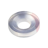 Small hollow light color disk Empire Axe 2.0 Mini GS Regulator Seal Piston Washer on a white background.