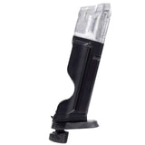Right side black and silver T4E S&W M&P9 .43 Cal 8rd CO2 Quick Pierce Paintball Magazine on a white background