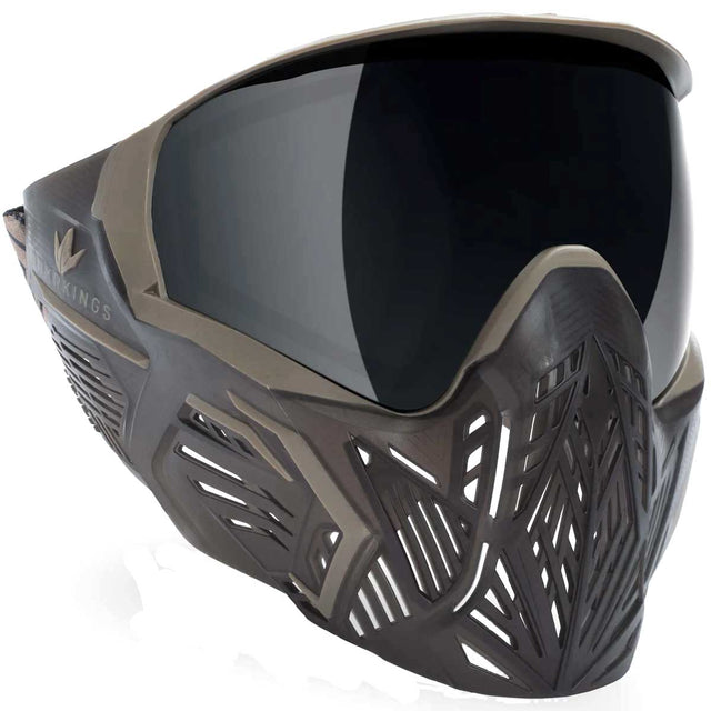 Dark brown with tan accents Bunkerkings CMD Goggle Black Desert on a white background