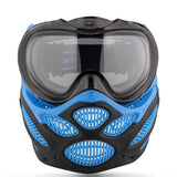 Blue and black Dye I3 Pro Paintball Goggle Glacier Cyan on a white background