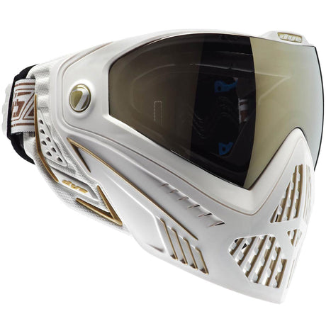 White and gold paintball google with tinted lens Dye I5 Thermal Paintball Goggles White Gold