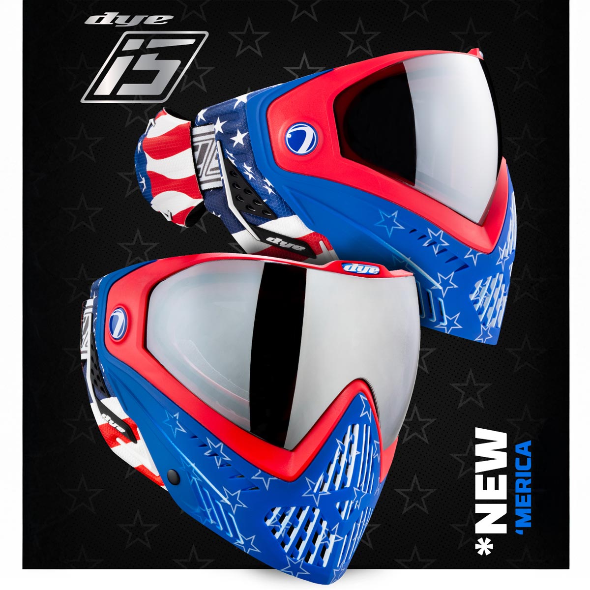 Dye I5 Paintball Mask Merica Red White Blue – DiscountPaintball.com
