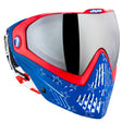 Dye I5 Paintball Mask Merica Red White Blue on a white background