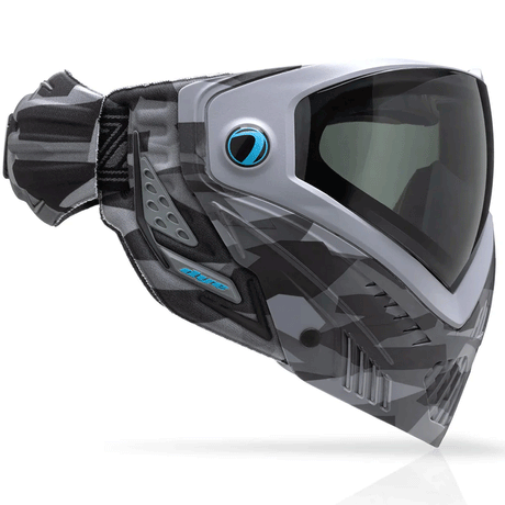 Gray and black Dye I5 Paintball Mask CB Urban Camo side view