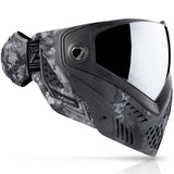 Dye I5 Paintball Mask right side Dyecam Black Fade on a white background