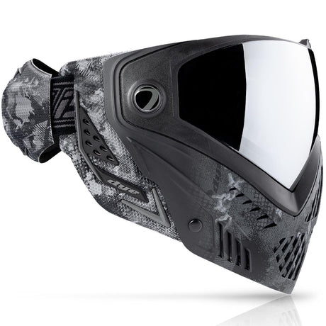 Dye I5 Paintball Mask right side Dyecam Black Fade on a white background
