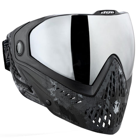 Dye I5 Paintball Goggle Dyecam Black Fade angled on a white background
