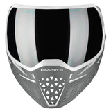 Empire EVS Paintball Mask White Grey with Extra Lens