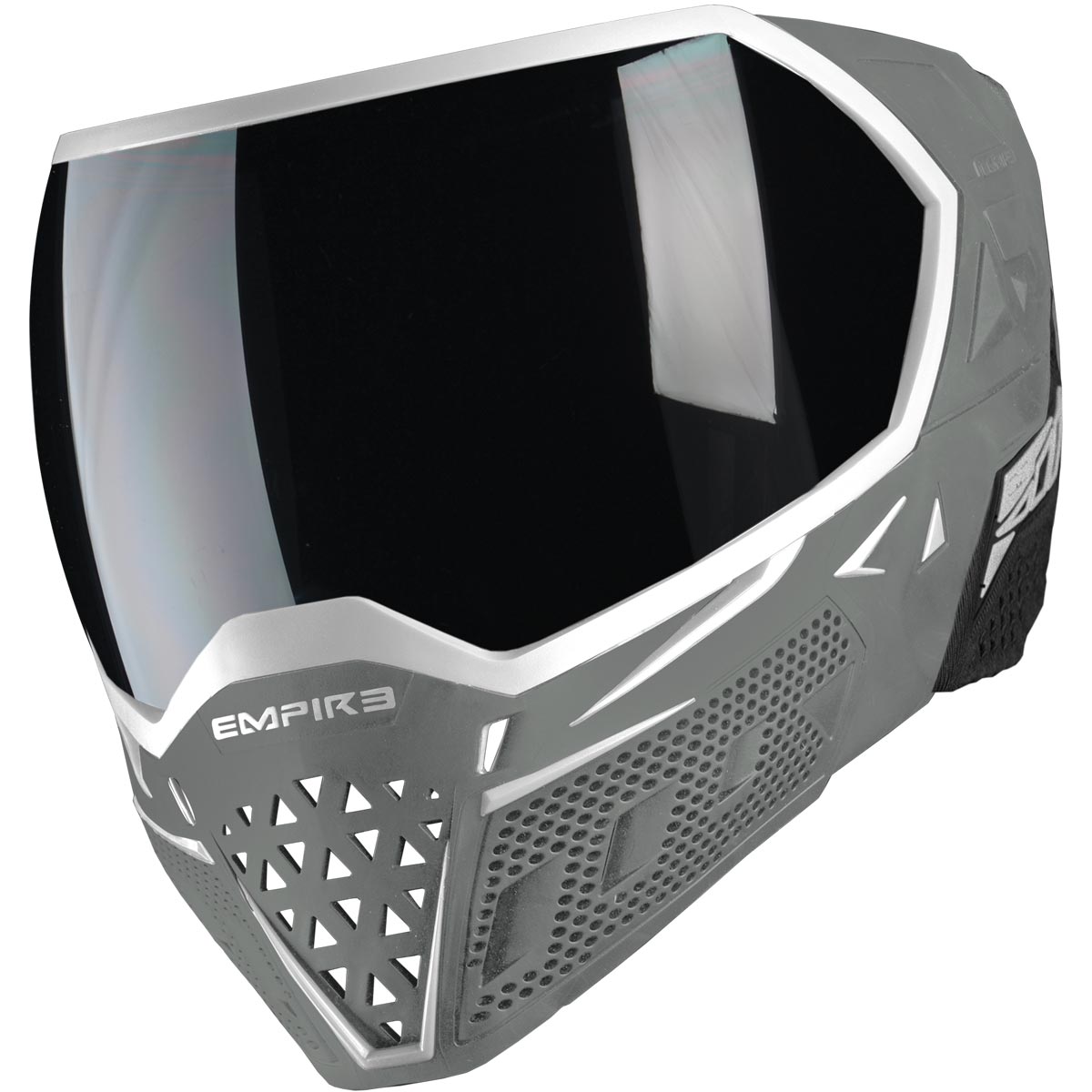 Empire EVS Paintball Mask White Grey with Extra Lens