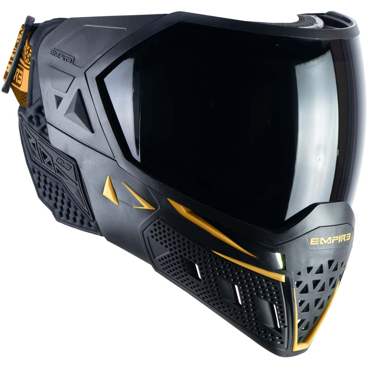 Empire EVS Paintball Mask Black Gold with Extra Lens