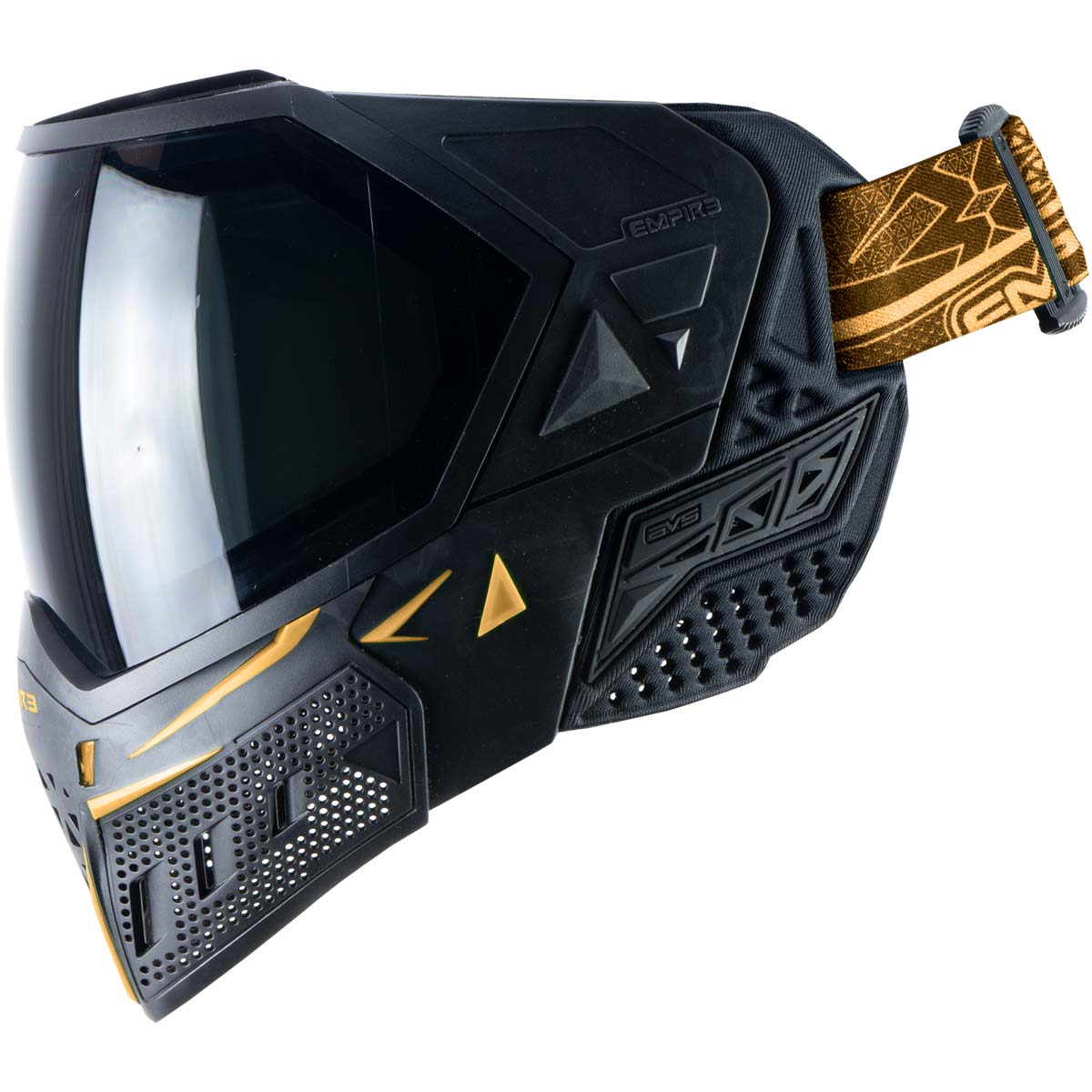 Empire EVS Paintball Mask Black Gold with Extra Lens
