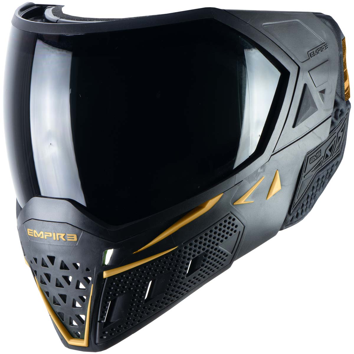 Empire EVS Paintball Mask Black Gold with Extra Lens