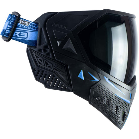 Empire EVS Paintball Mask Black Navy Blue with Extra Lens
