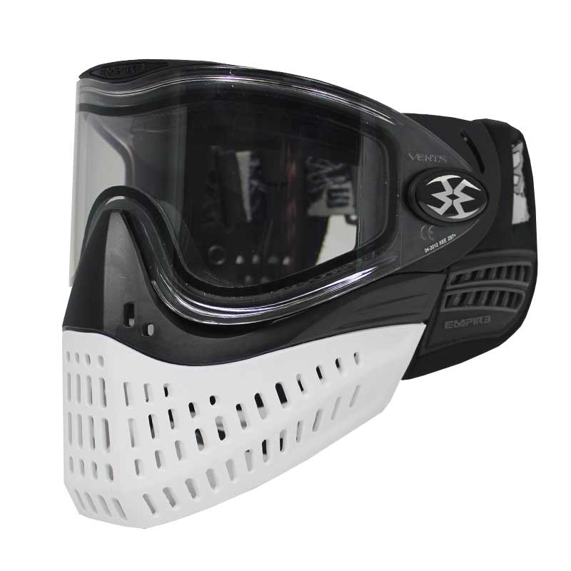 Empire E-Flex Thermal Paintball Mask Black with Black / White Bottom