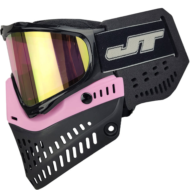 JT Proflex Throwback Custom Goggle Build Opal Black pink lens