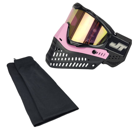 JT Proflex Throwback Custom Goggle Build Opal Black pink lens
