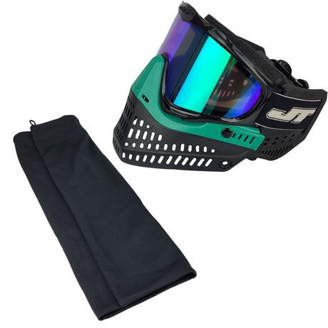 JT Proflex Throwback Custom Goggle Build Emerald Black blue lens