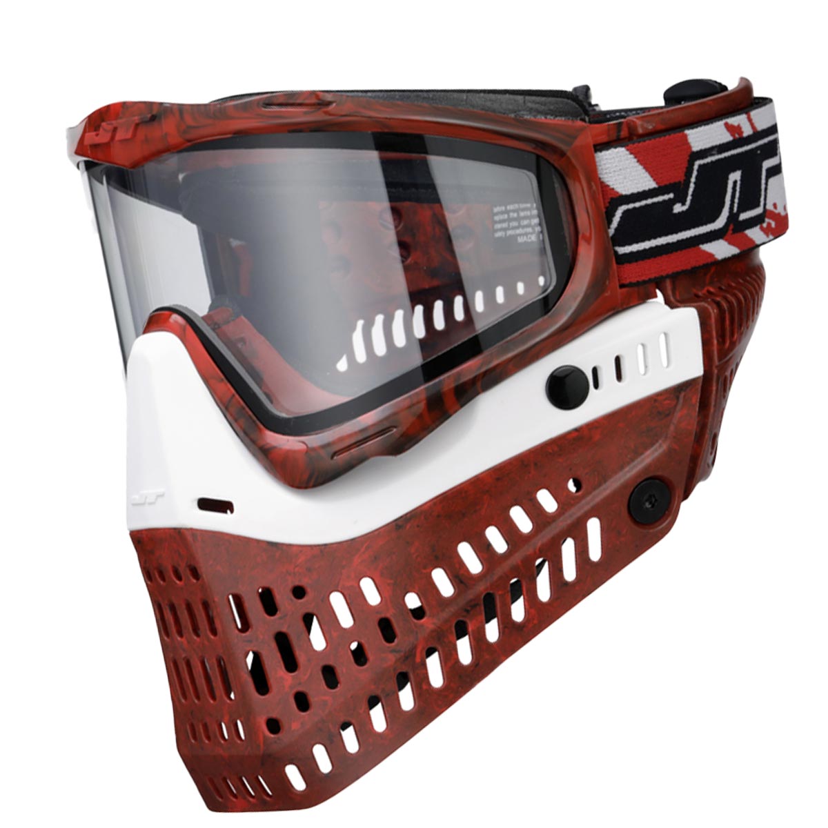 RGB Spec.2 7.5 2.26mレッド/ホワイト ジャッカル ケース付き JT ProFlex Goggle LE Marble Red White Away – Discount Paintball