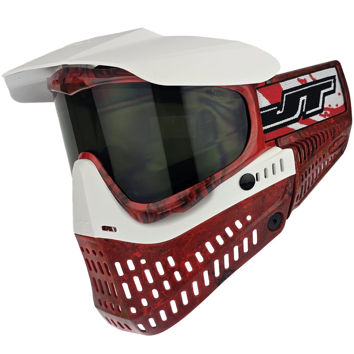 JT ProFlex Goggle LE Marble Red White Away angle view