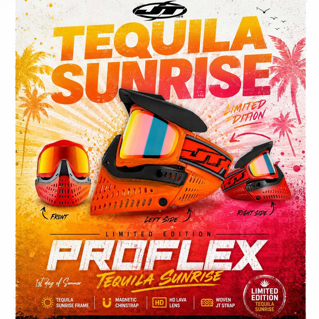 JT Tequila ProFlex Goggle graphic image with all features