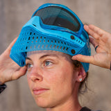 Woman wearing JT Proflex December Birthstone Ice Turquoise 